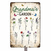 Personalized Grandma Garden Birth Flower Metal Sign DB119 87O47 thumb 1