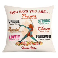 Personalized Love Softball Pillow DB143 30O53 thumb 1