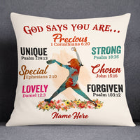Personalized Love Softball Pillow DB143 30O53 thumb 1