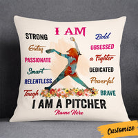 Personalized Love Softball I Am Pillow DB144 30O36 thumb 1