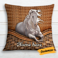 Personalized Horse Lovers Pillow DB137 95O24 thumb 1