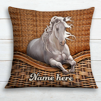 Personalized Horse Lovers Pillow DB137 95O24 thumb 1