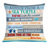 Personalized Turtle Advice Beach Pillow DB141 85O34 1