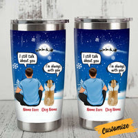 Personalized Dog Memo Christmas Conversation Steel Tumbler NB153 81O34 thumb 1