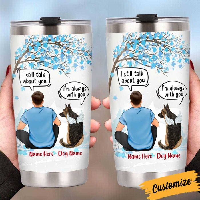 Personalized Dog Memo Christmas Conversation Steel Tumbler NB153 81O34 1