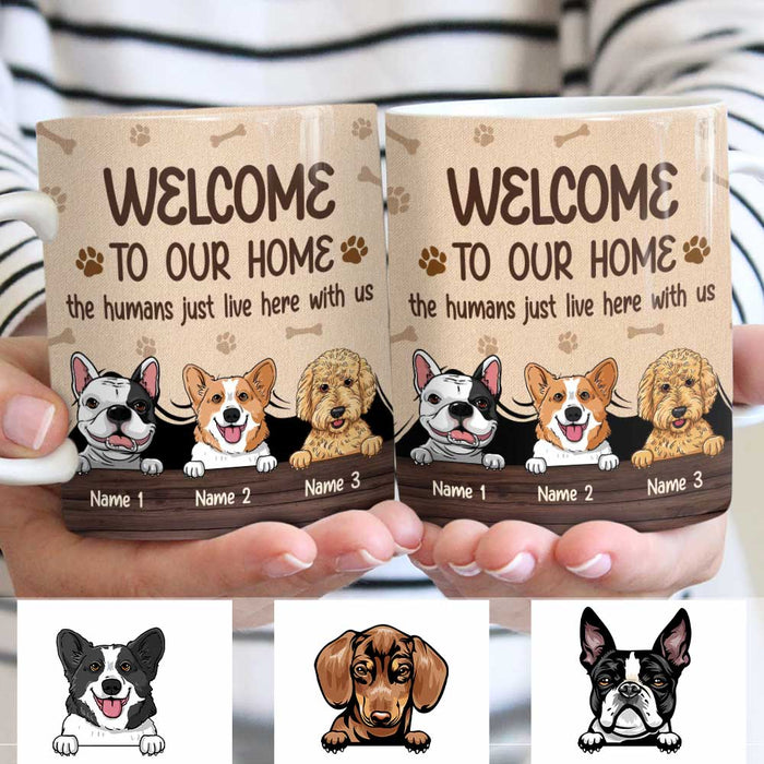 Personalized Dog Welcome To Our Home Mug NB251 23O34 1