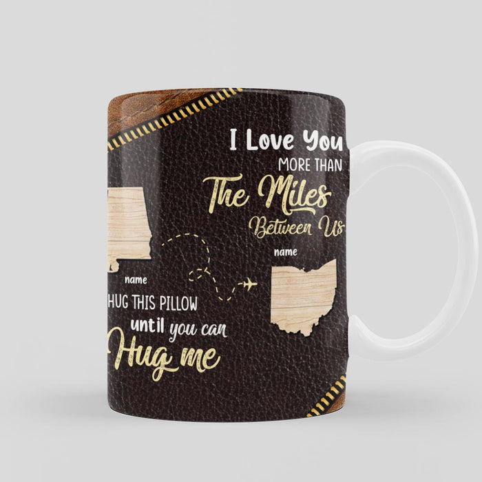 Personalized Family Long Distance Map State Mug DB44 81O66 1