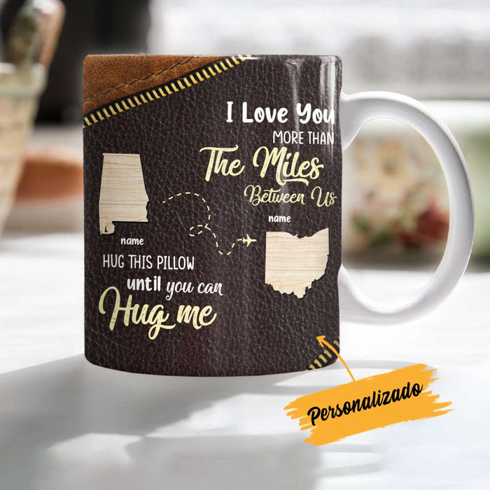 Personalized Family Long Distance Map State Mug DB44 81O66 1
