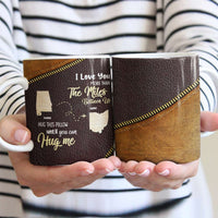 Personalized Family Long Distance Map State Mug DB44 81O66 thumb 1