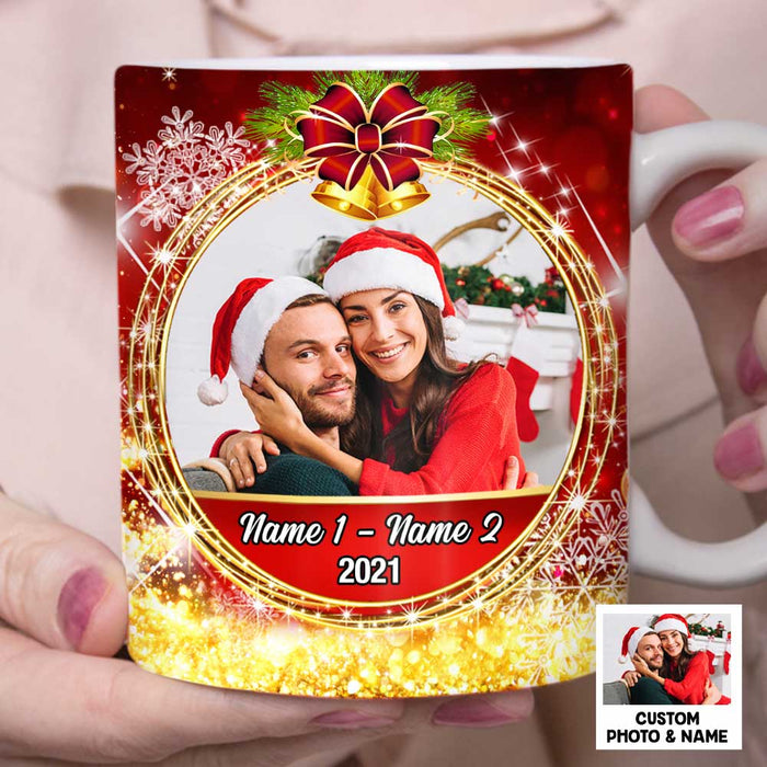 Personalized Couple Photo Christmas Mug NB132 81O47 1