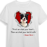 Personalized Dog Cat Photo Stealing Heart T Shirt NB241 95O53 thumb 1