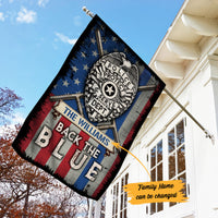 Personalized Police Back The Blue Flag JL103 95O53 thumb 1