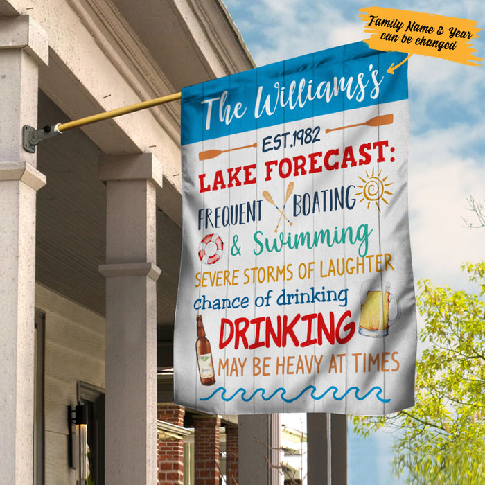 Personalized Lake Forecast Gardening Flag AG131 87O34 1