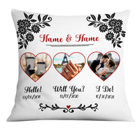 Personalized Couple Photo Pillow DB147 87O18 thumb 1