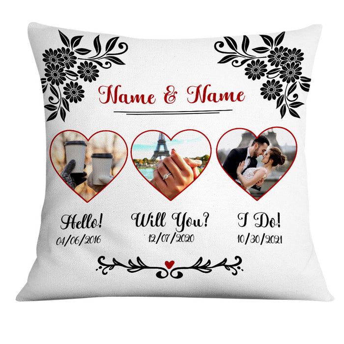 Personalized Couple Photo Pillow DB147 87O18 1