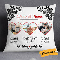 Personalized Pillows With Pictures Personalized Love Story Pillow