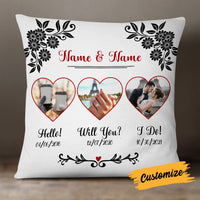 Personalized Couple Photo Pillow DB147 87O18 thumb 1