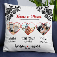 Personalized Couple Photo Pillow DB147 87O18 thumb 1