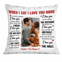 Personalized Couple Photo Pillow DB148 87O34 thumb 1