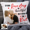 Personalized Couple Photo Love Story Pillow DB147 95O24 1