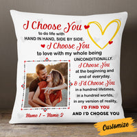 Personalized Couple Photo Pillow DB144 26O53 thumb 1