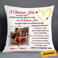 Personalized Couple Photo Pillow DB144 26O53 thumb 1