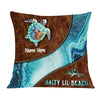 Personalized Beach Turtle Pillow DB146 30O57 1