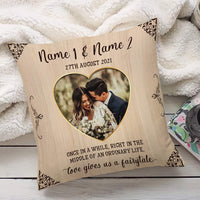 Personalized Couple Photo Fairytale Pillow DB148 95O66 thumb 1