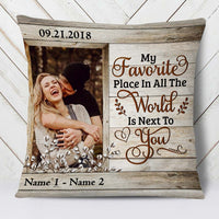 Personalized Couple Photo Pillow DB148 23O36 thumb 1
