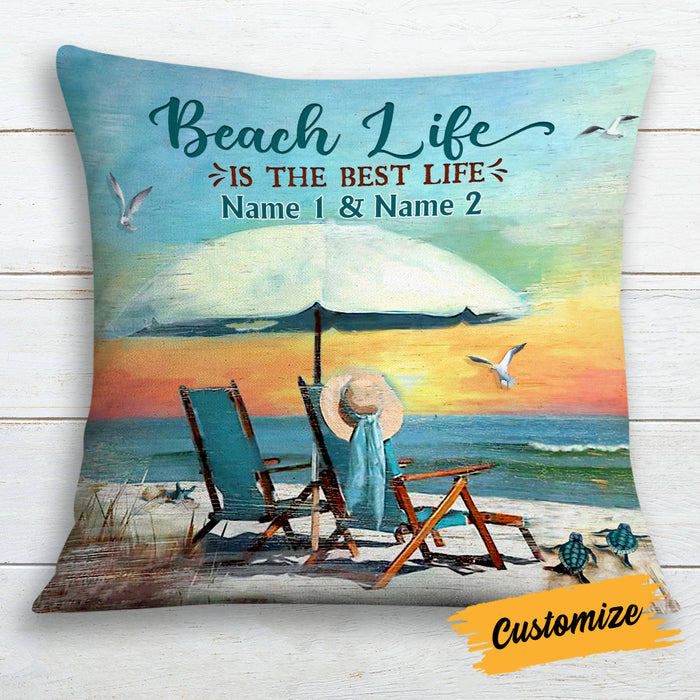 Personalized Beach Life Pillow DB144 23O19 1