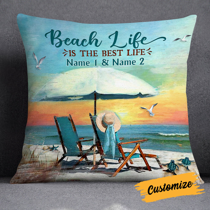 Personalized Beach Life Pillow DB144 23O19 1