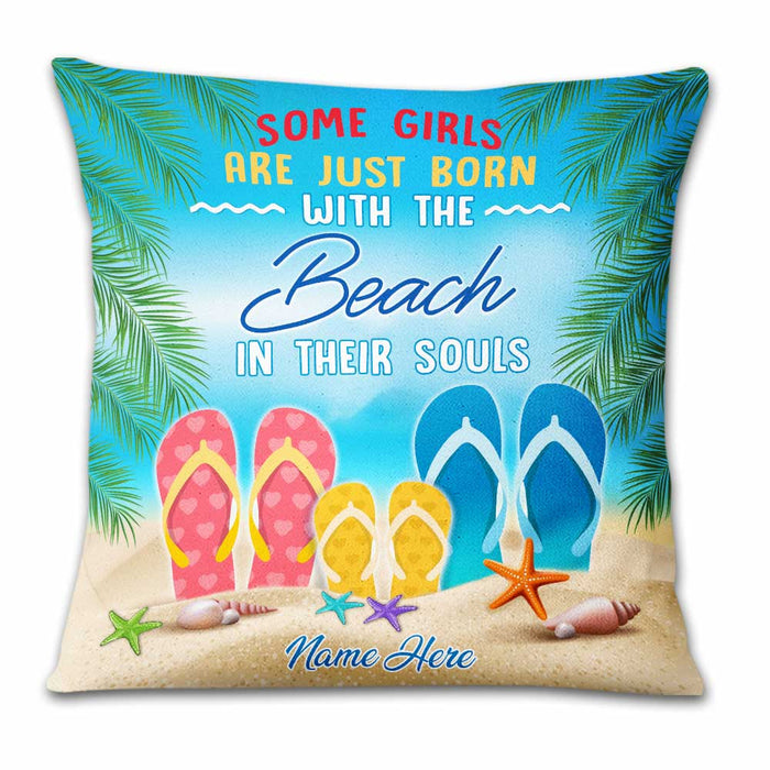 Personalized Beach Some Girls Pillow DB142 26O23 1
