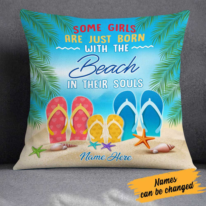 Personalized Beach Some Girls Pillow DB142 26O23 1