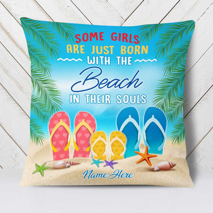 Personalized Beach Some Girls Pillow DB142 26O23 1