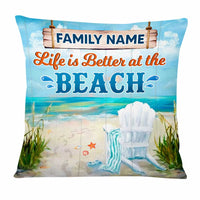 Personalized Life At The Beach Pillow DB143 26O47 thumb 1