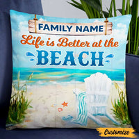 Personalized Life At The Beach Pillow DB143 26O47 thumb 1