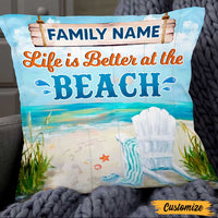 Personalized Life At The Beach Pillow DB143 26O47 thumb 1