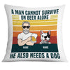 Personalized Dog Dad Pillow NB156 81O32 1