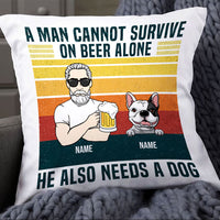 Personalized Dog Dad Pillow NB156 81O32 thumb 1