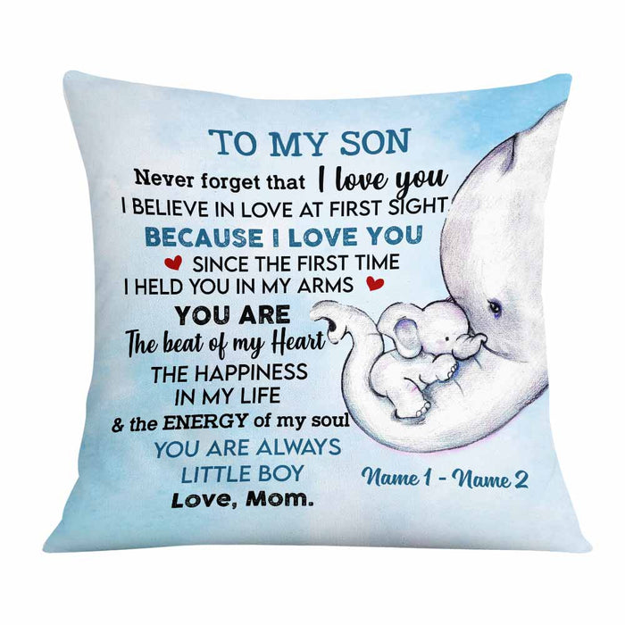 Personalized My Son Grandson Elephant Pillow DB156 26O58 1