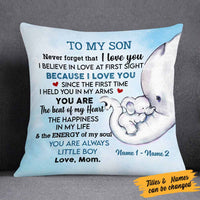 Personalized My Son Grandson Elephant Pillow DB156 26O58 thumb 1