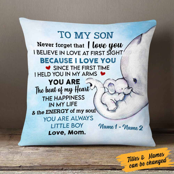 Personalized My Son Grandson Elephant Pillow DB156 26O58 1