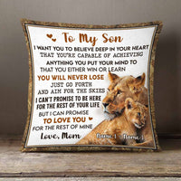 Personalized My Son Grandson Lion Pillow DB157 26O58 thumb 1