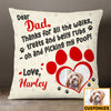 Personalized To Dog Dad Photo Pillow DB155 87O19 1