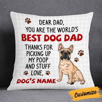Personalized To Dog Dad Pillow DB154 30O58 thumb 1