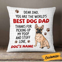 Personalized To Dog Dad Pillow DB154 30O58 thumb 1