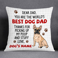 Personalized To Dog Dad Pillow DB154 30O58 thumb 1
