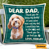 Personalized To Dog Dad Photo Pillow DB156 87O47 thumb 1