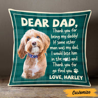 Personalized To Dog Dad Photo Pillow DB156 87O47 thumb 1