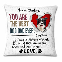 Personalized To Dog Dad Photo Pillow DB155 30O23 thumb 1